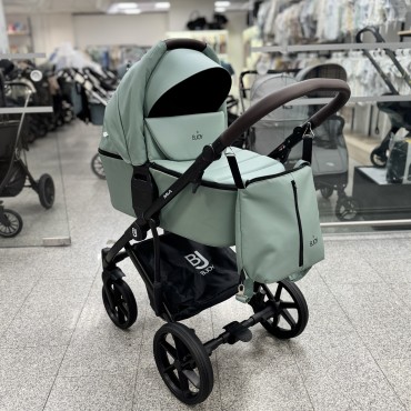 Коляска детская 2 в 1 Bjoy Mia LT кожа цвет: sage 04 Коляска детская 2 в 1 Bjoy Mia LT кожа цвет: sage 04
