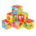 Игрушка развивающая Мякиши кубики Алфавит в картинках В864