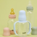 Стеклянная бутылочка Bibs 120 мл с латексной соской цвет: blush
