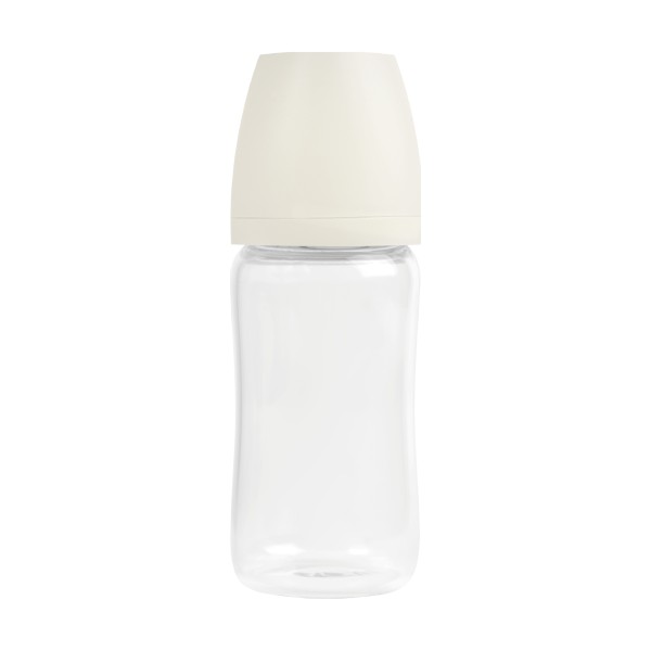 Стеклянная бутылочка Paomma 240 мл цвет: buttercream GB212