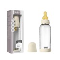 Стеклянная бутылочка Bibs Boheme 240 мл с латексной соской цвет: ivory