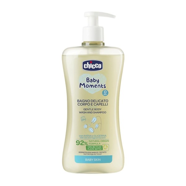 Нежная пена для тела и волос Chicco Baby Moments 500 мл