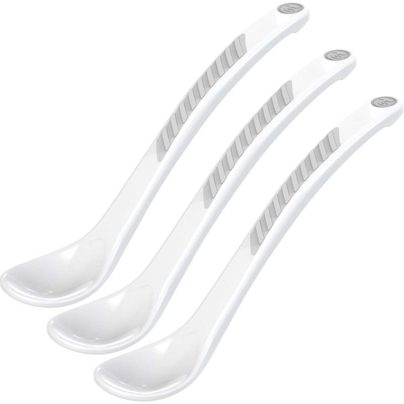 Ложки для кормления 4+m Twistshake 3 шт. цвет: Белый /White