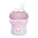 Бутылочка для кормления с соской 150 мл 0+ Chicco Natural Feeling цвет: GIRL