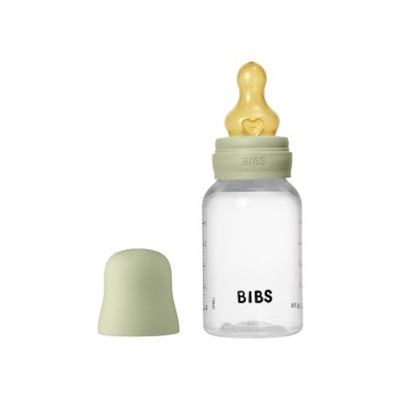 Пластиковая бутылочка Bibs 150 мл с латексной соской цвет: sage Пластиковая бутылочка Bibs 150 мл с латексной соской цвет: sage