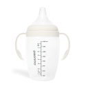 Пластиковая бутылочка с ручками Paomma 240 мл цвет: buttercream PBH212