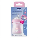 Бутылочка для кормления 250 мл 2м+ с соской Chicco Natural Feeling цвет: Girl