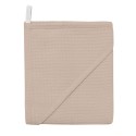 Вафельная пеленка для купания с уголком 100*100 см цвет: теплый беж 2008-34