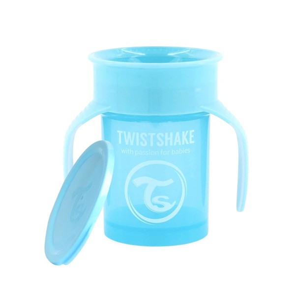 Поильник Twistshake 6+m. 360 cup 230 мл. цвет: Пастельный голубой /Pastel Blue