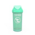 Поильник-непроливайка с трубочкой 6+m.Twistshake 360 мл. цвет: Пастельный зелёный /Pastel Green