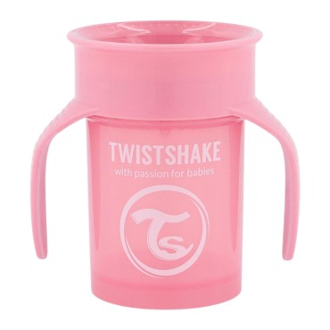 Поильник Twistshake 6+m. 360 cup 230 мл. цвет: Пастельный розовый /Pastel Pink