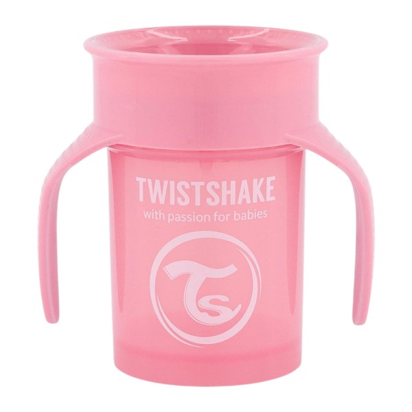 Поильник Twistshake 6+m. 360 cup 230 мл. цвет: Пастельный розовый /Pastel Pink