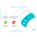 Мягкий нагрудник с карманом для крошек Roxy Kids цвет: мятный
