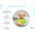 Мягкий нагрудник с карманом для крошек Roxy Kids цвет: зеленый