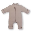 Флисовый комбинезон-поддева Cute 74-80 см цвет: теплый беж 1645-122
