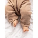 Флисовый комбинезон-поддева Cute 74-80 см цвет: теплый беж 1645-122