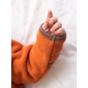 Флисовый комбинезон-поддева Cute 74-80 см цвет: светлый кирпичный 1645-171