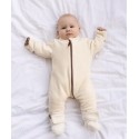 Флисовый комбинезон-поддева Cute 74-80 см цвет: экрю 1645-02
