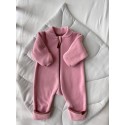 Флисовый комбинезон-поддева Cute 74-80 см цвет: пудра 1645-01