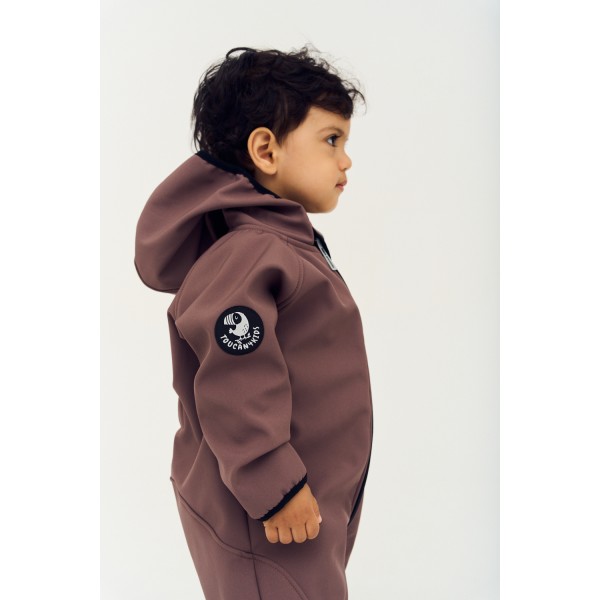 Комбинезон демисезонный мембрана Softshell 86-92 см цвет: кофе 167-121
