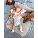 Эко-подгузники Offspring Newborn 2-4 кг 56 шт цвет: листочки