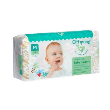 Эко-подгузники Offspring M 6-10 кг 42 шт цвет: авокадо Эко-подгузники Offspring M 6-10 кг 42 шт цвет: авокадо
