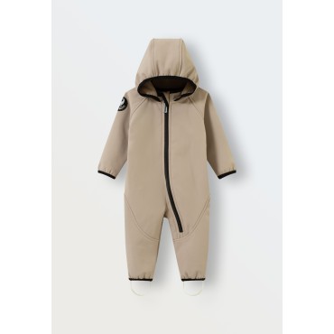 Комбинезон демисезонный мембрана Softshell 86-92 см цвет: бежевый 167-34
