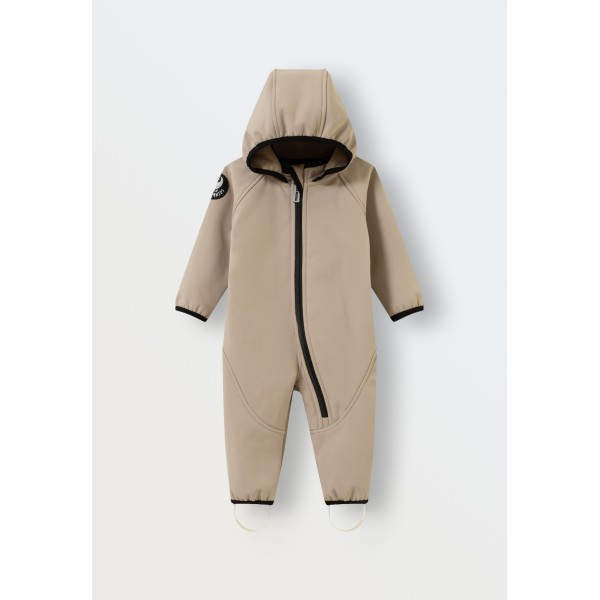 Комбинезон демисезонный мембрана Softshell 86-92 см цвет: бежевый 167-34