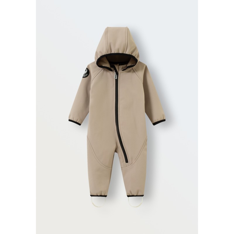 Комбинезон демисезонный мембрана Softshell 80-86 см цвет: бежевый 167-34