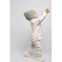 Шапочка вязаная на завязках 42-44/46 см (М) см цвет: шалфей 8095-231