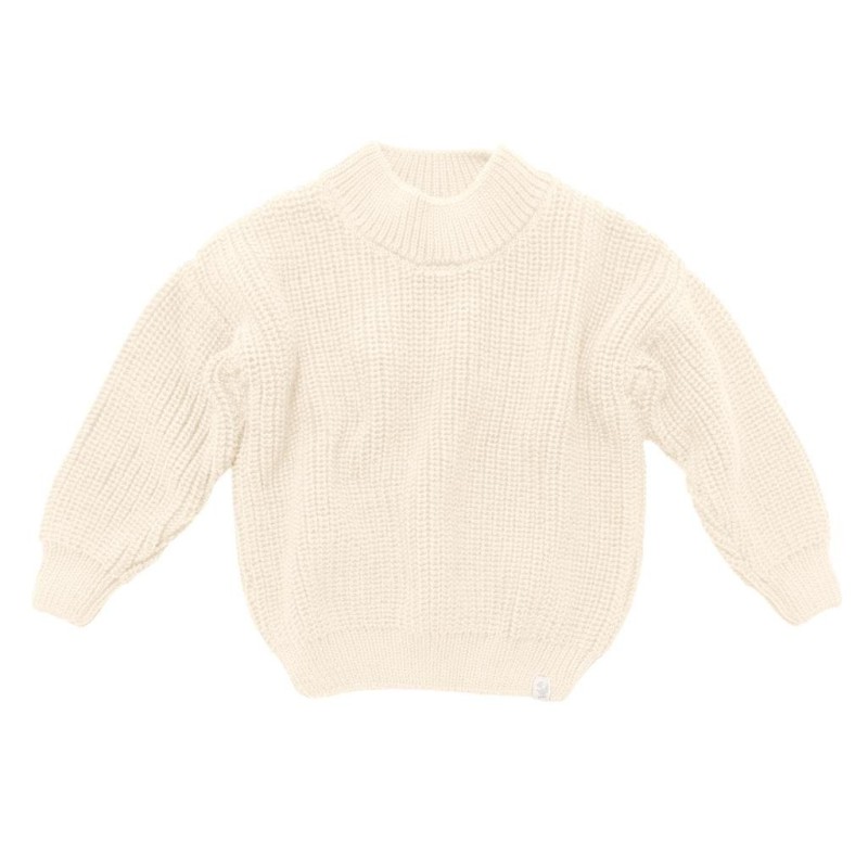 Джемпер вязаный oversize Classic 62-74 см цвет: льняной 1000-41