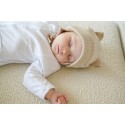 Шапочка из кашкорсе с ушками 36-38 см цвет: серый 6030-13 Шапочка из кашкорсе с ушками 36-38 см цвет: серый 6030-13
