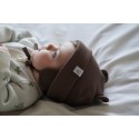 Шапочка из кашкорсе с ушками 36-38 см цвет: шоколад 6030-55 Шапочка из кашкорсе с ушками 36-38 см цвет: шоколад 6030-55