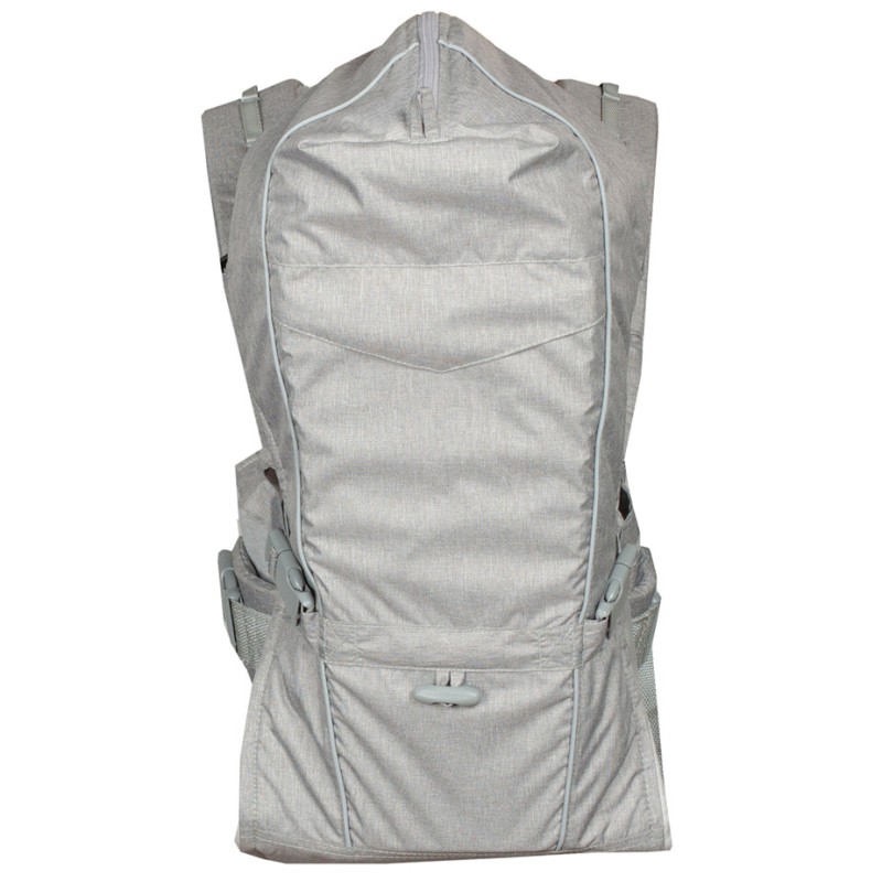 Рюкзак-кенгуру для переноски малыша от 0 месяцев + «BabyActive Vikont » цвет: серебристый BAV01-004