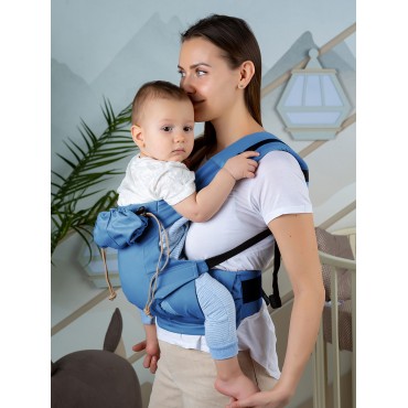 Слинг-эргорюкзак для переноски малыша от 4 месяцев + " Next To Mommy" цвет: синий СРВ01-006 Слинг-эргорюкзак для переноски малыша от 4 месяцев + " Next To Mommy" цвет: синий СРВ01-006