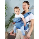 Слинг-эргорюкзак для переноски малыша от 4 месяцев + " Next To Mommy" цвет: синий СРВ01-006