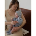 Шапочка вязаная детская 38-40 см ELF цвет: небесный W030N-038-8/40