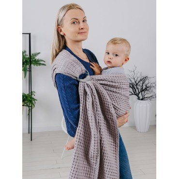 Слинг с кольцами с рождения " Облако " цвет: серый СКО01-001 Слинг с кольцами с рождения " Облако " цвет: серый СКО01-001