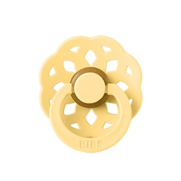Cоска-пустышка BIBS Boheme Latex 0-6 месяцев цвет: pale butter 210310