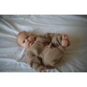 Вязаный шерстяной комбинезон Woolly 56-68 см цвет: джинс 990-120