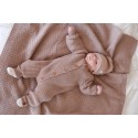 Вязаный шерстяной комбинезон Woolly 56-68 см цвет: джинс 990-120