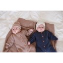 Вязаный шерстяной комбинезон Woolly 56-68 см цвет: джинс 990-120