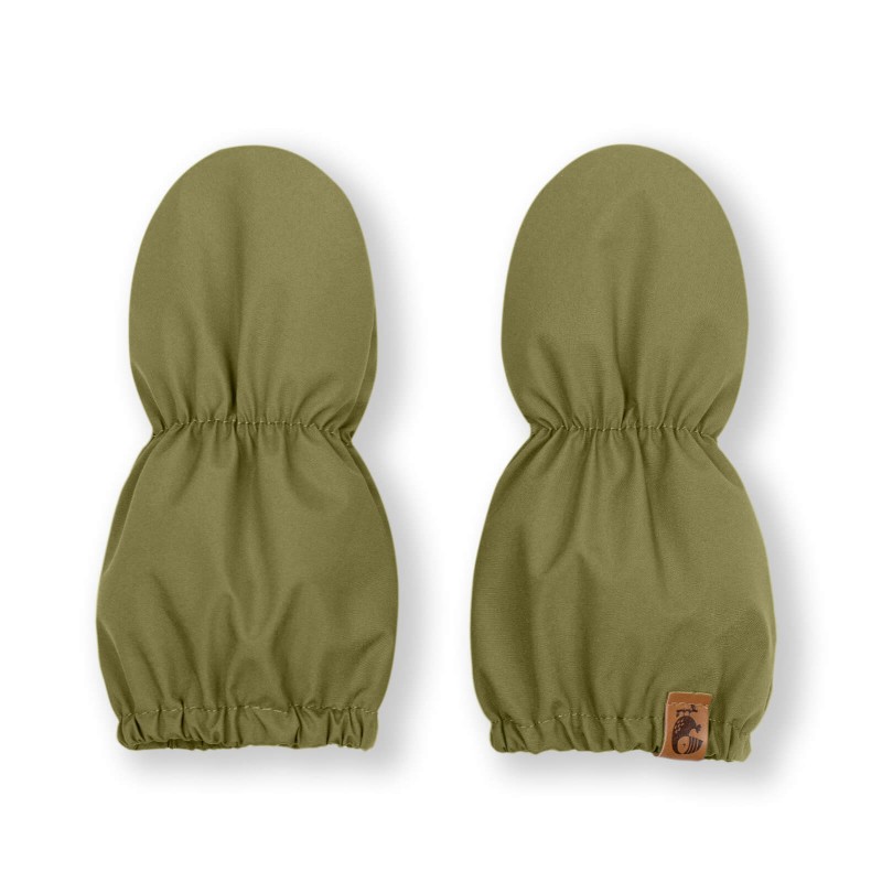 Теплые рукавички-варежки Bloom 0-12 месяцев цвет: теплый хаки 125-161