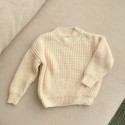 Джемпер вязаный oversize Classic 74-86 см цвет: льняной 1000-41