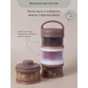 Контейнер для сухой молочной смеси и снеков Paomma цвет: taupe PMC 104