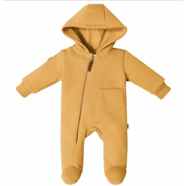 Комбинезон из футера с начесом Toucan 62 см цвет: темная горчица 1632-131