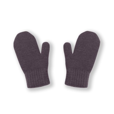 Варежки вязаные с пальчиком М ( 2-4 года) цвет: графит 3550-53