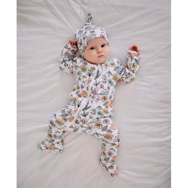 Слип на молнии 68 см цвет: цветочки 1400-111