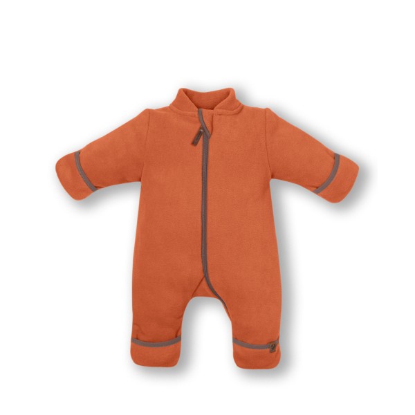 Флисовый комбинезон-поддева Cute 56-62 см цвет: светлый кирпичный 1645-171