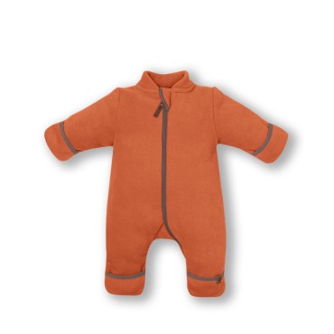 Флисовый комбинезон-поддева Cute 62-68 см цвет: светлый кирпичный 1645-171